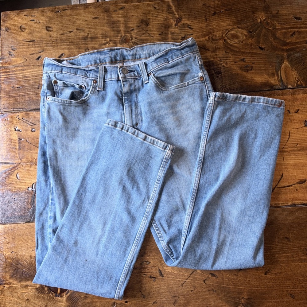 Distressed Old Levi's Slight Stretch Size 32x32 Lived In Denim Jeans Pants Retro